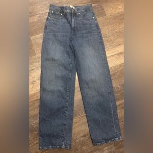 Madewell The Perfect Vintage Wide-Leg Jean Size 25. Pre-Owner